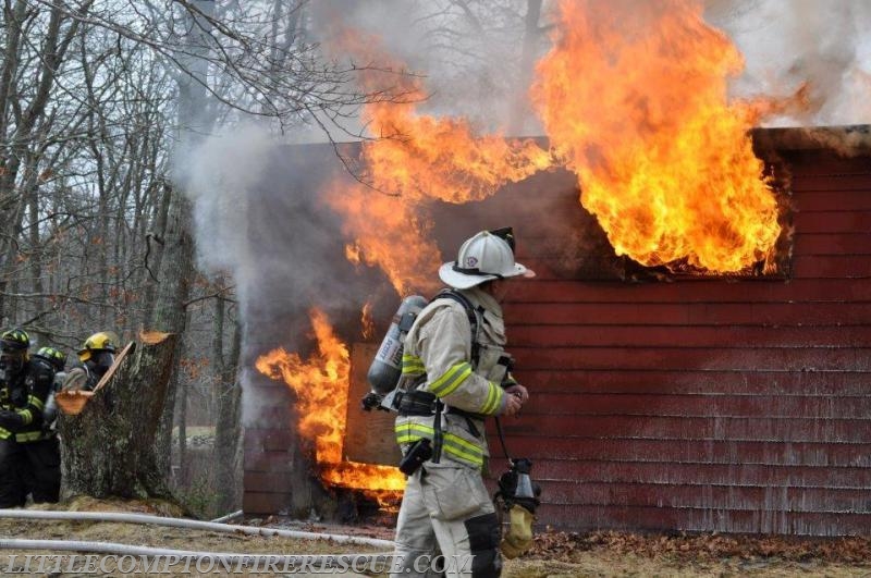 Live Burn Training - Photo Courtesy of Jessica Vandal-Hussey